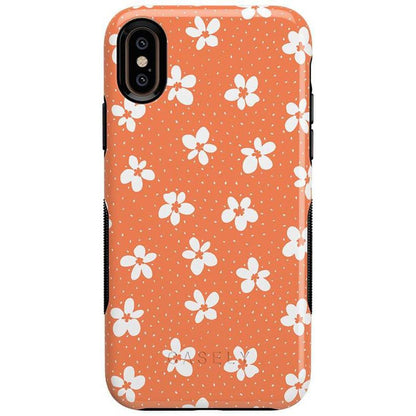 Flower My World | Burnt Orange Floral Case