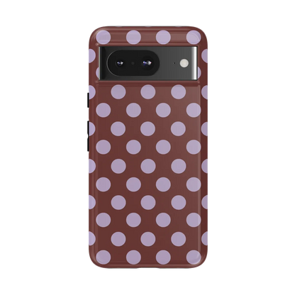 Spotted in SoHo | Burgundy Polka Dot Case