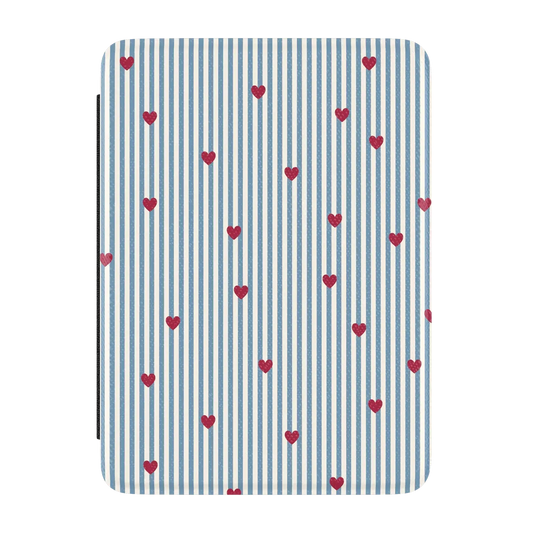 Love Lines | Blue Stripes Kindle Case