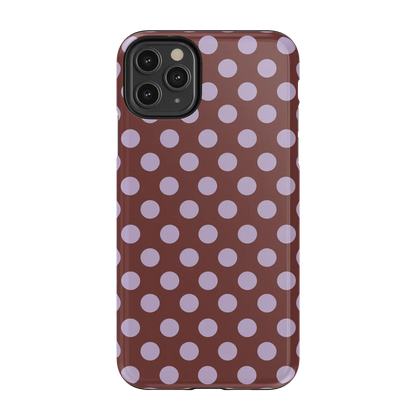 Spotted in SoHo | Burgundy Polka Dot Case