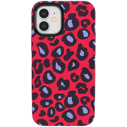 Into the Wild | Red & Blue Leopard Print Case