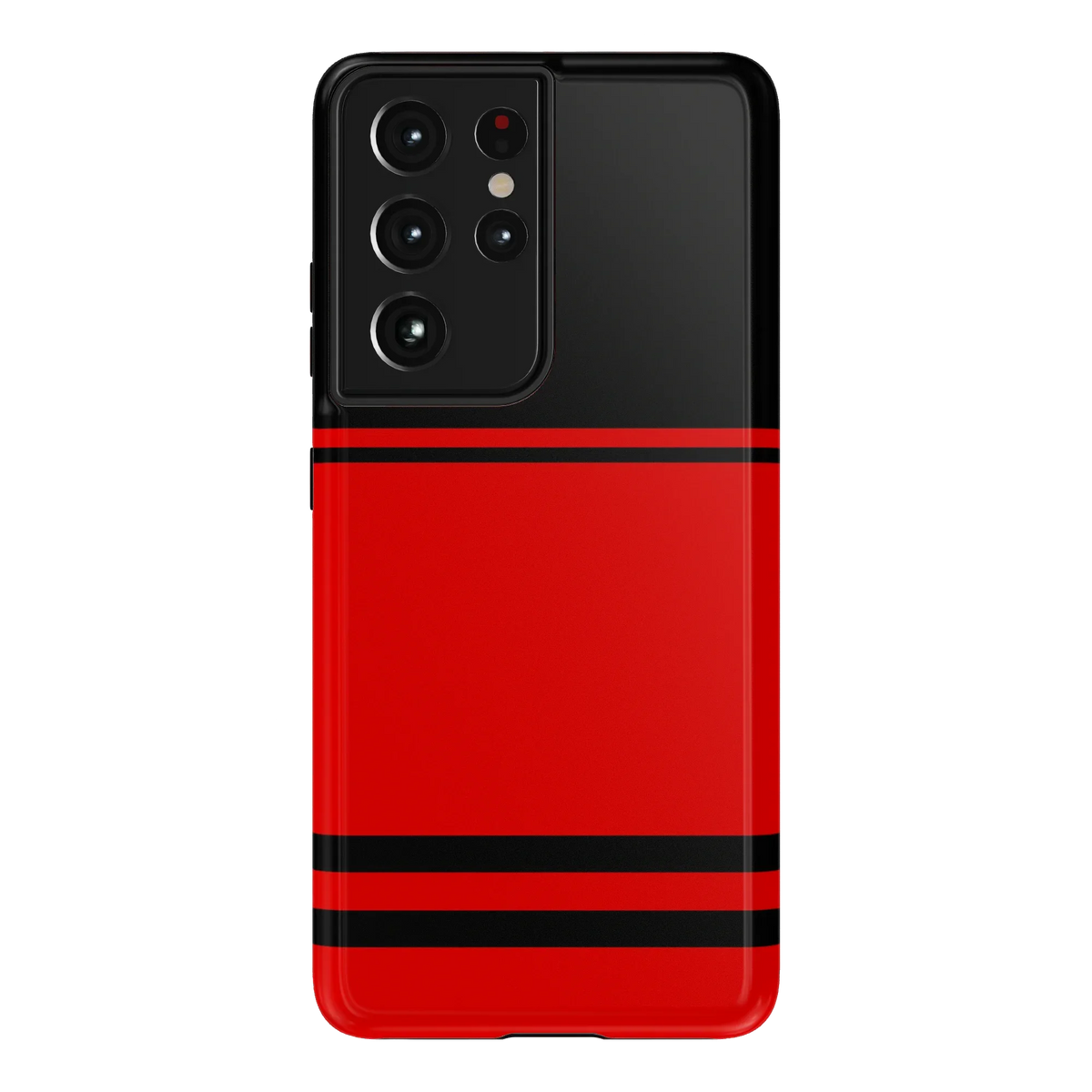 Storm Warning | Black & Red Stripes Case