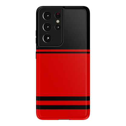Storm Warning | Black & Red Stripes Case