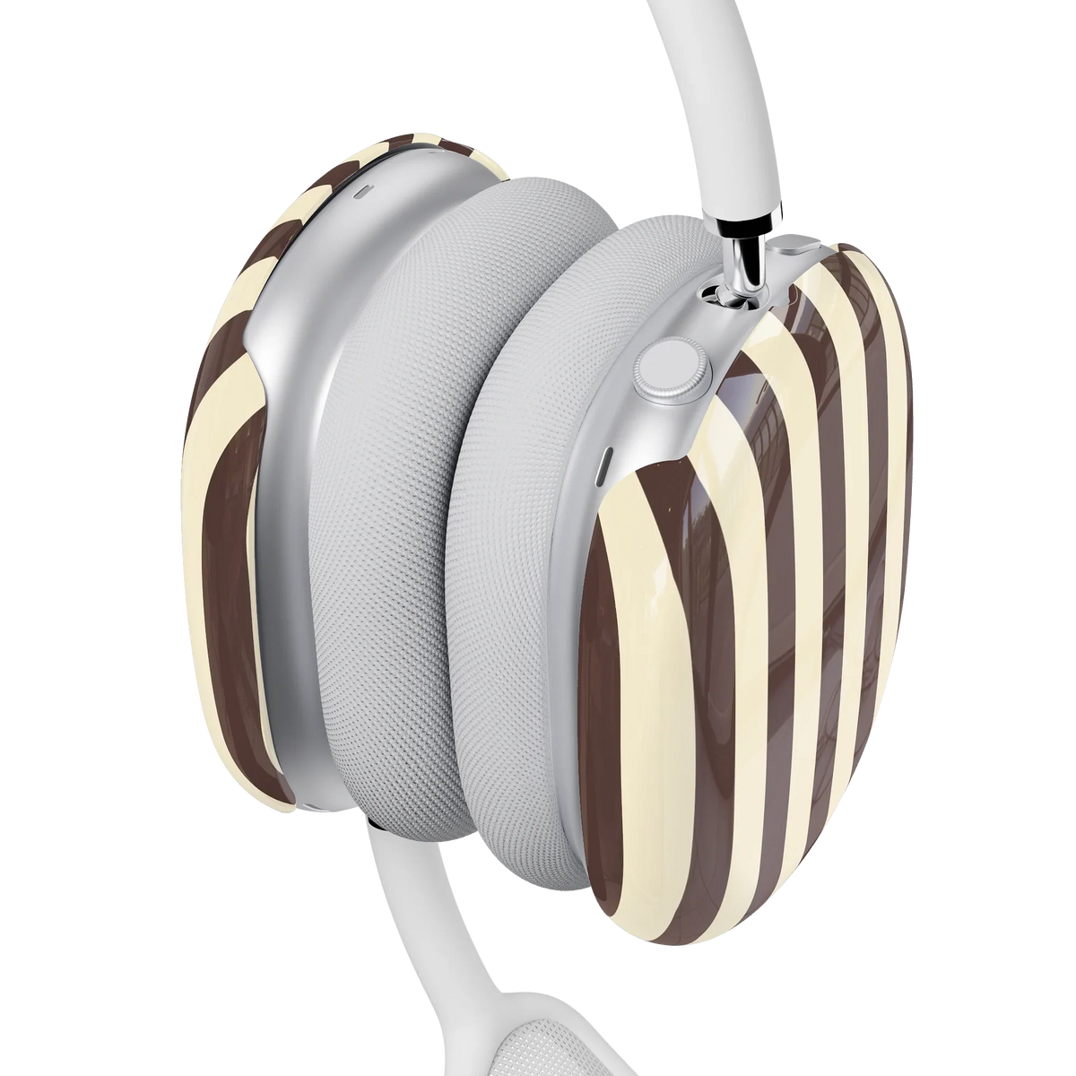 S'more Stripes | Brown Striped AirPods Max Case