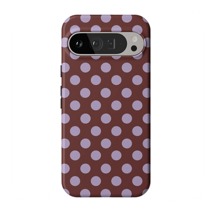 Spotted in SoHo | Burgundy Polka Dot Case