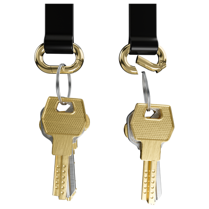 MagRing+ | Black Magnetic Adjustable Phone Ring with Keychain