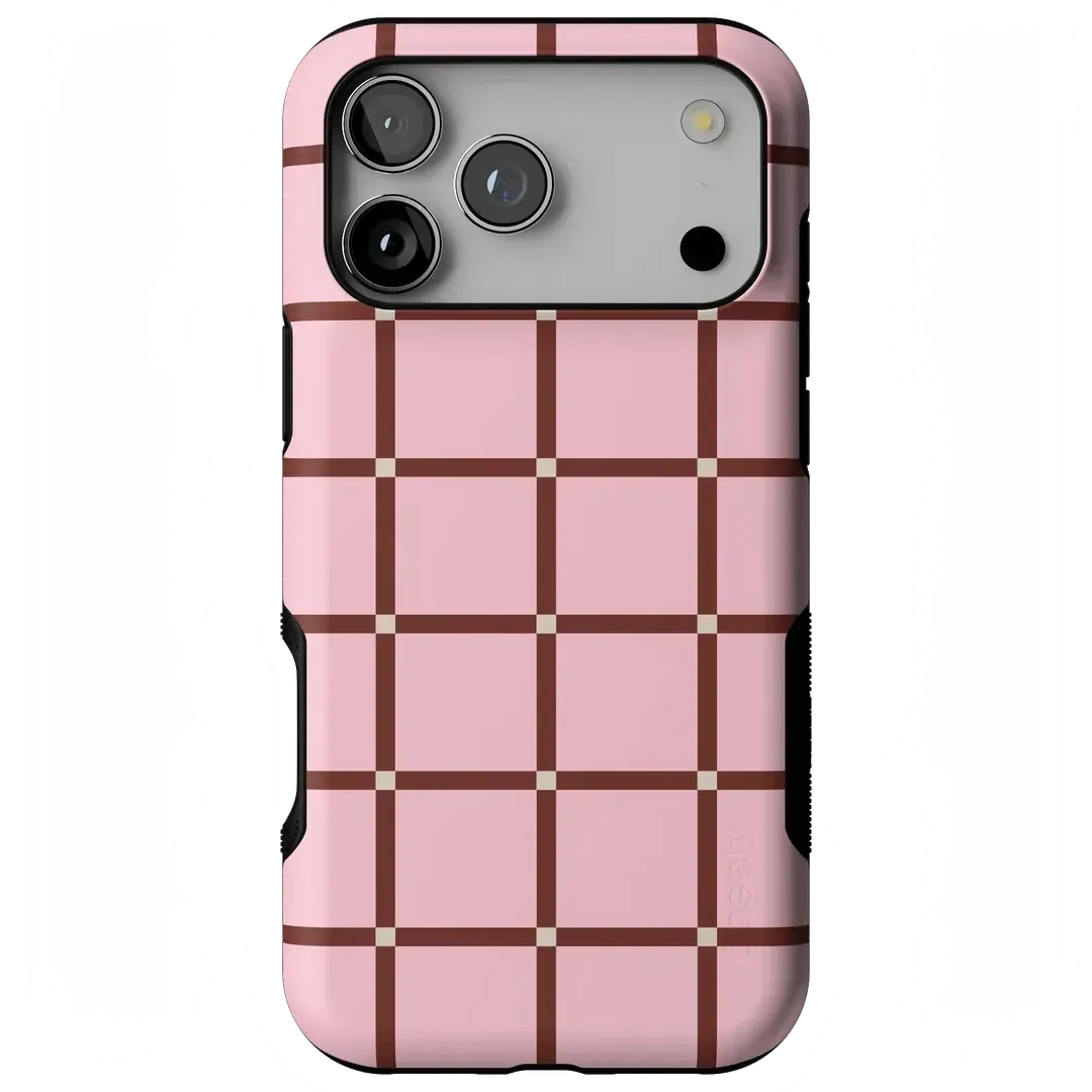 Uptown Gridlock | Pink Checkerboard Case