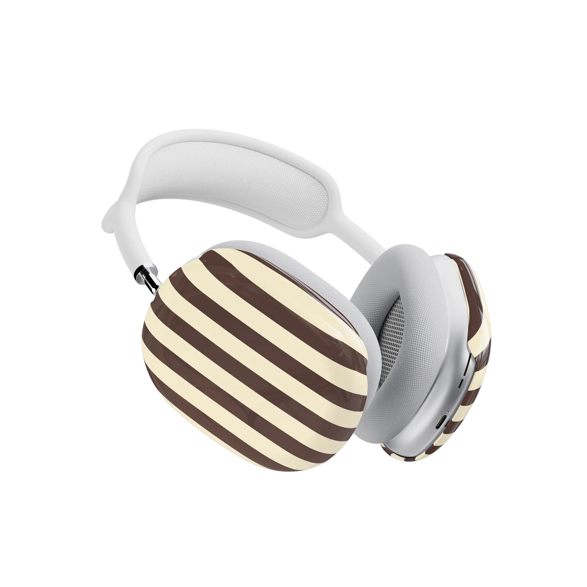 S'more Stripes | Brown Striped AirPods Max Case