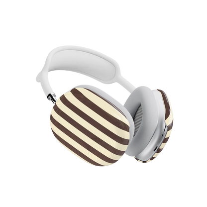 S'more Stripes | Brown Striped AirPods Max Case