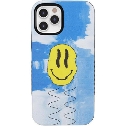 On Cloud Nine | Glitch Smiley Face Case