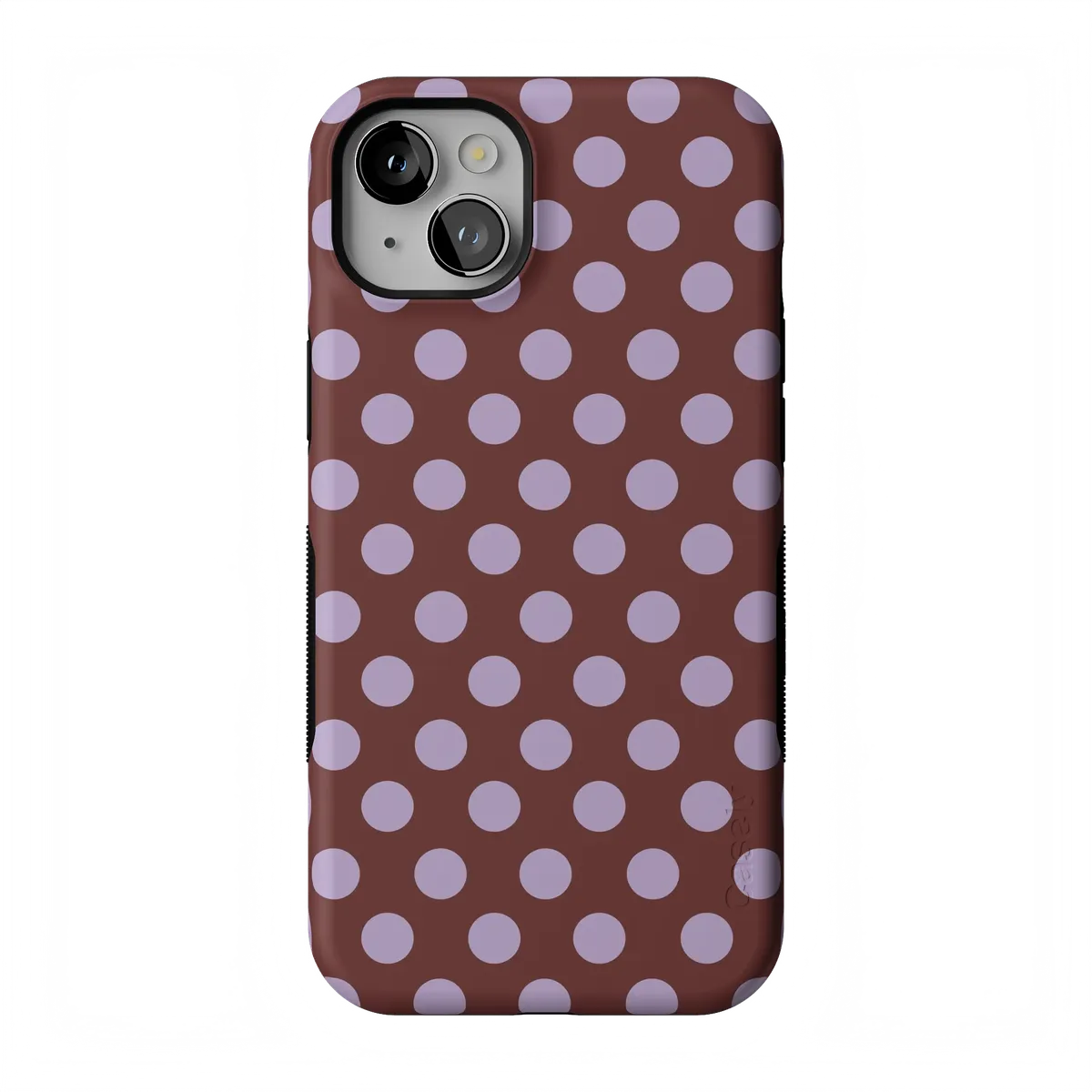 Spotted in SoHo | Burgundy Polka Dot Case