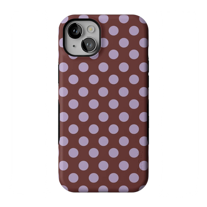 Spotted in SoHo | Burgundy Polka Dot Case