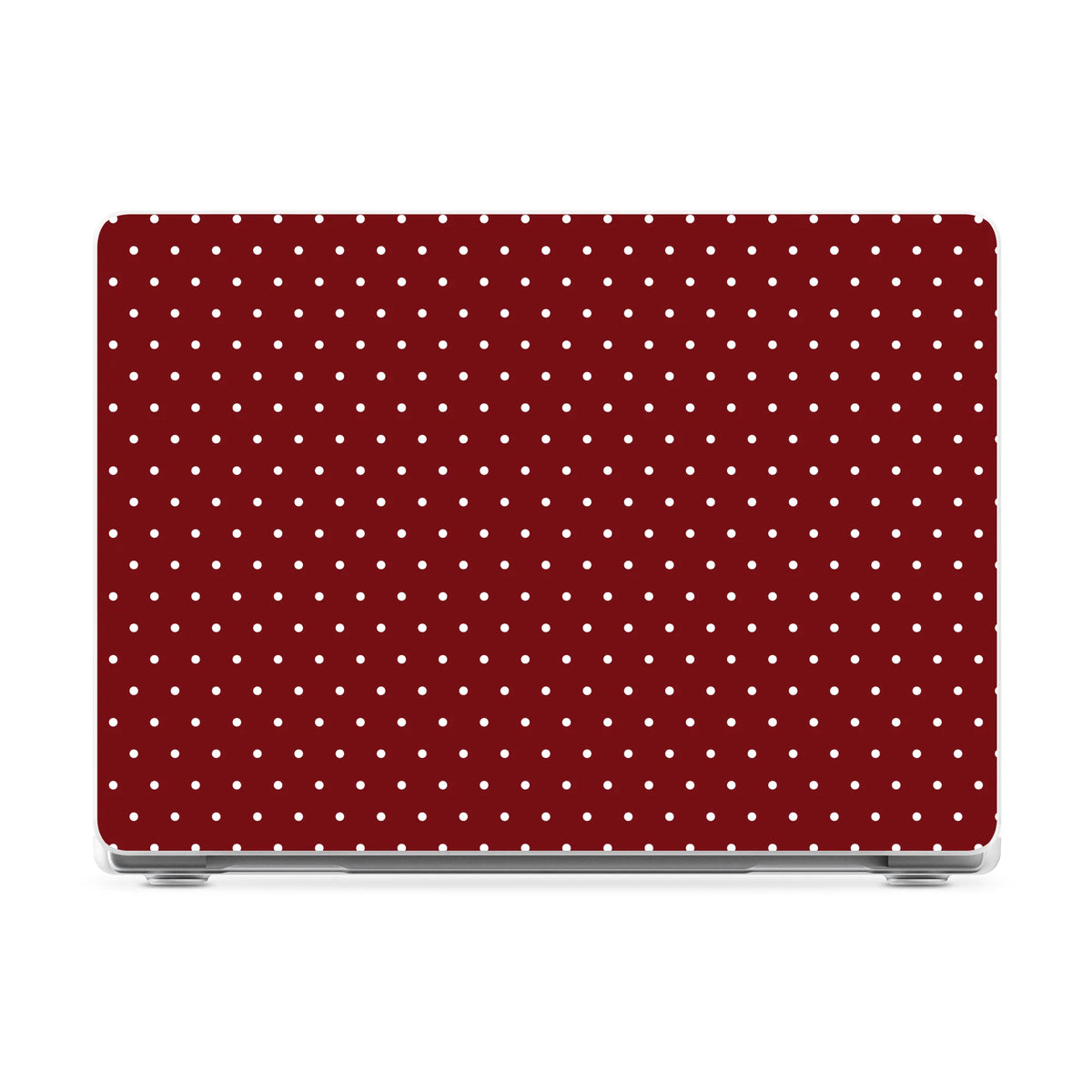 On the Dot | Maroon Polka Dot Laptop Shell