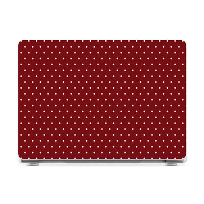 On the Dot | Maroon Polka Dot Laptop Shell