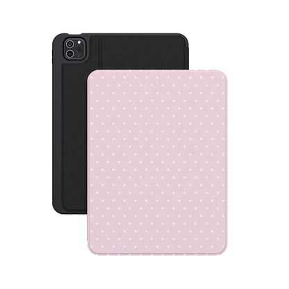 On the Dot | Pink & White Polka Dot iPad Case