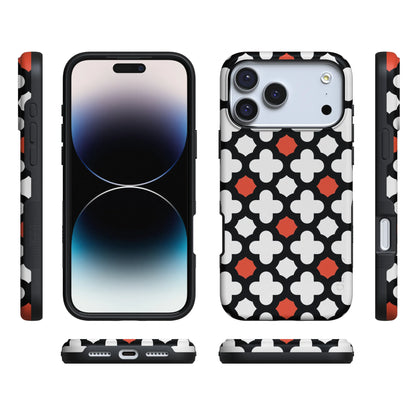 Red Lattice Tile | High Contrast Design Case