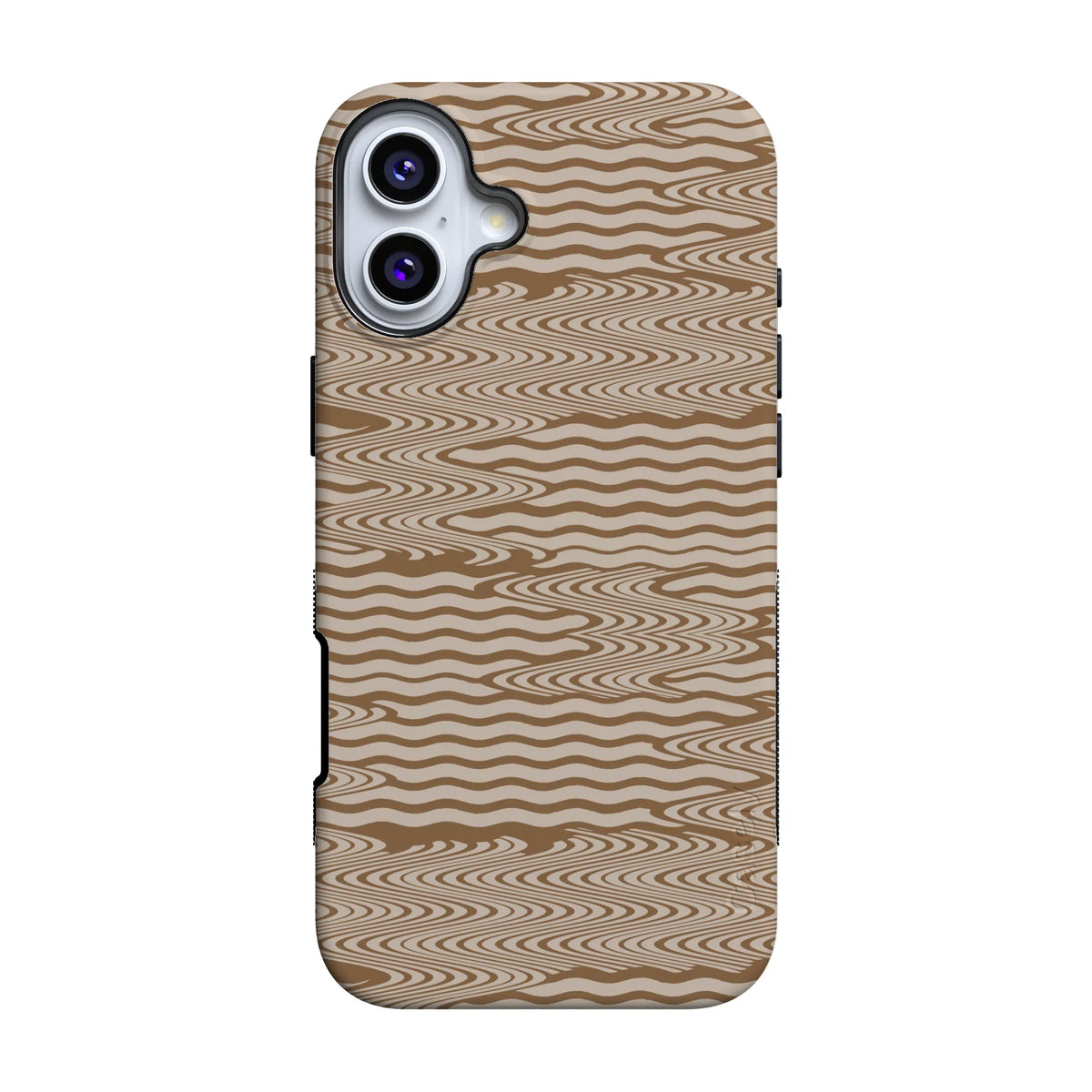Mocha Ripple | Brown Waves Case