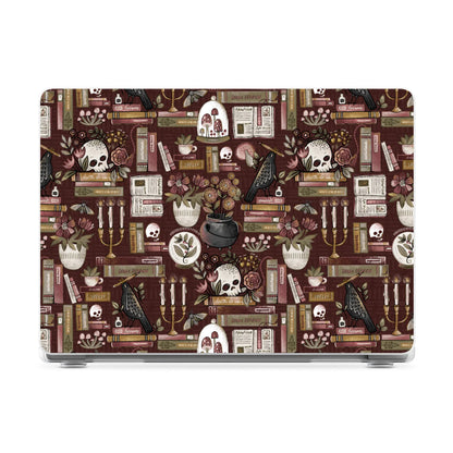 Gothic Noir | Spooky Bookshelf Laptop Shell