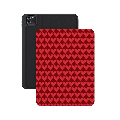 Crazy in Love | Red Hearts iPad Case