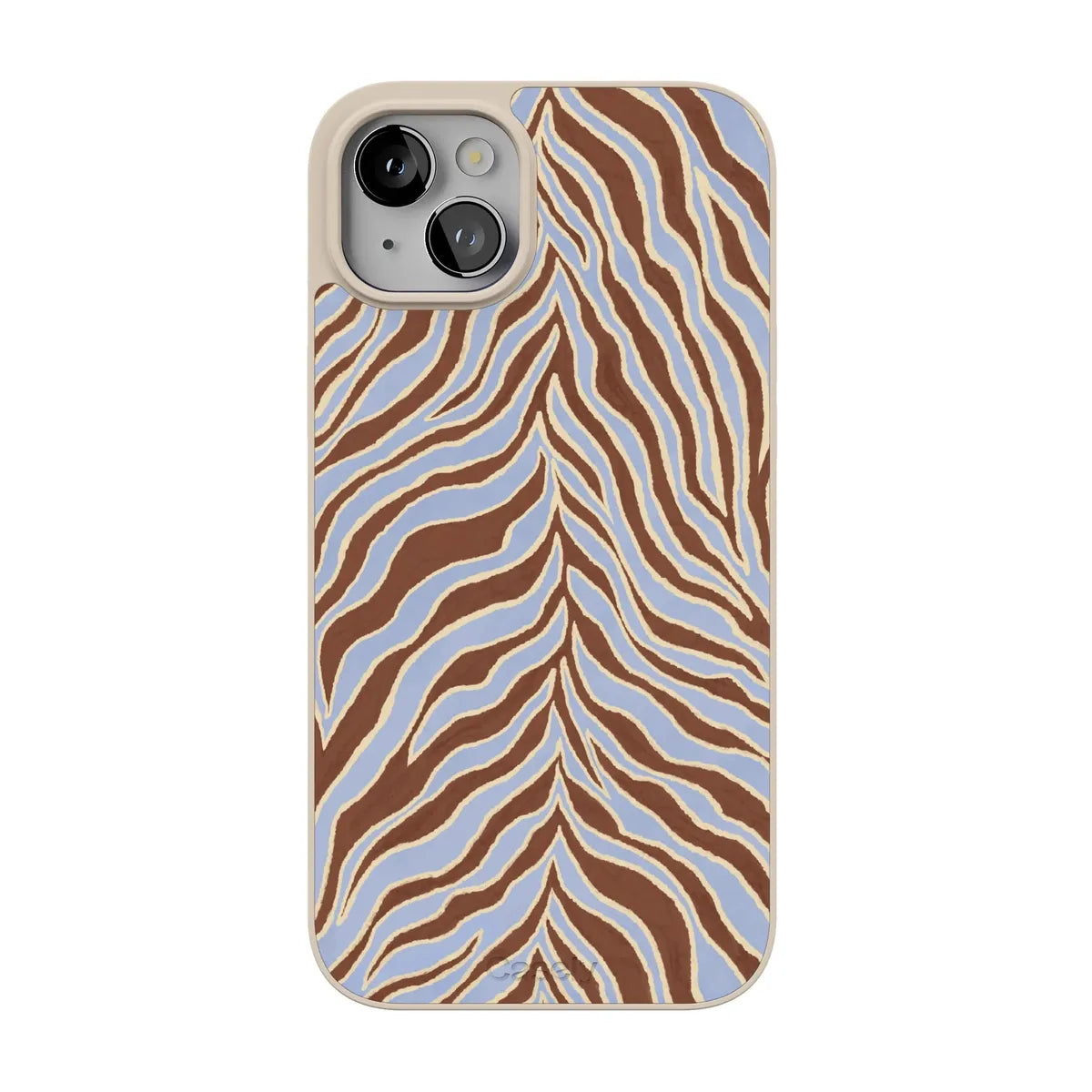 Untamed | Brown & Blue Zebra Case