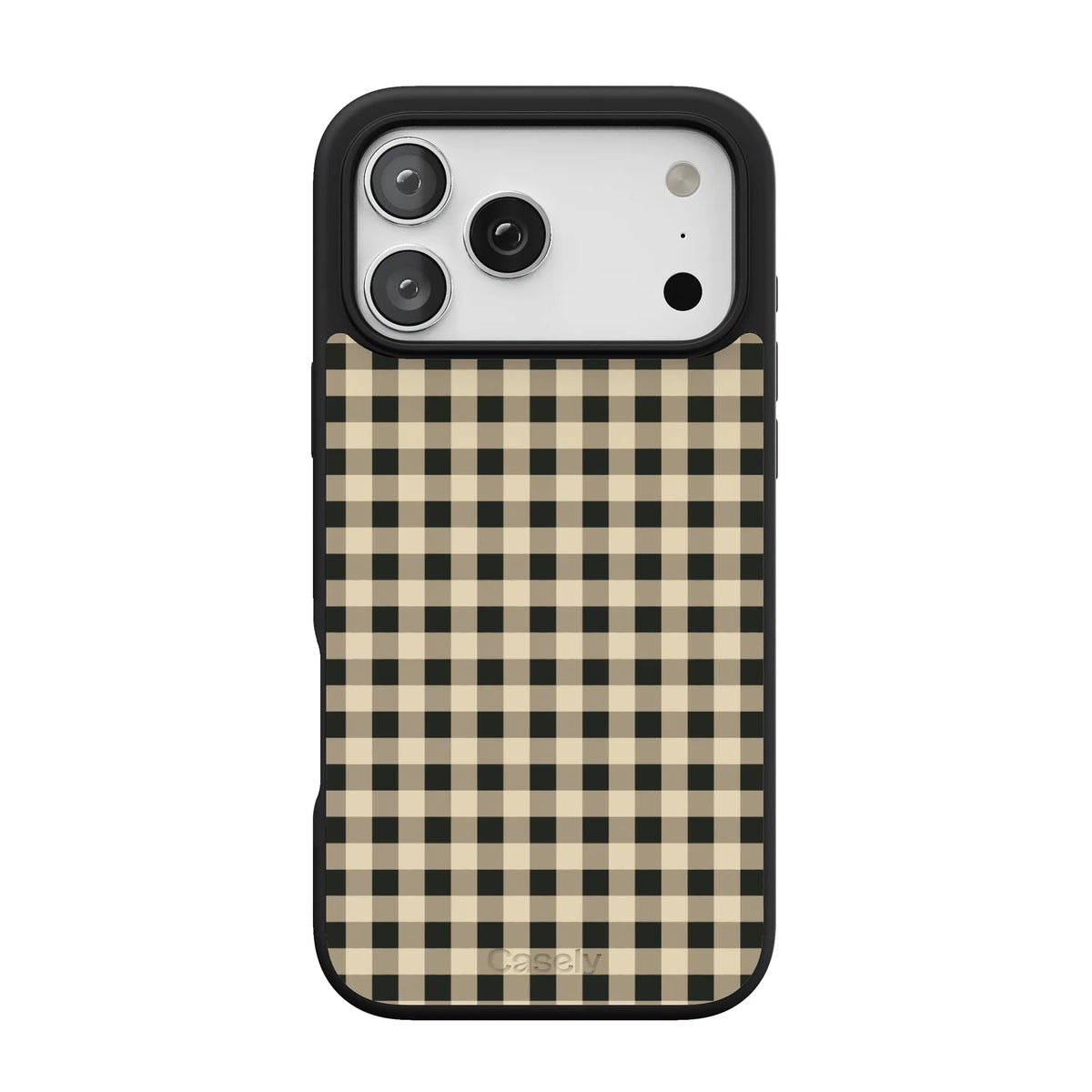 Cedar Lane | Black & Cream Gingham Case