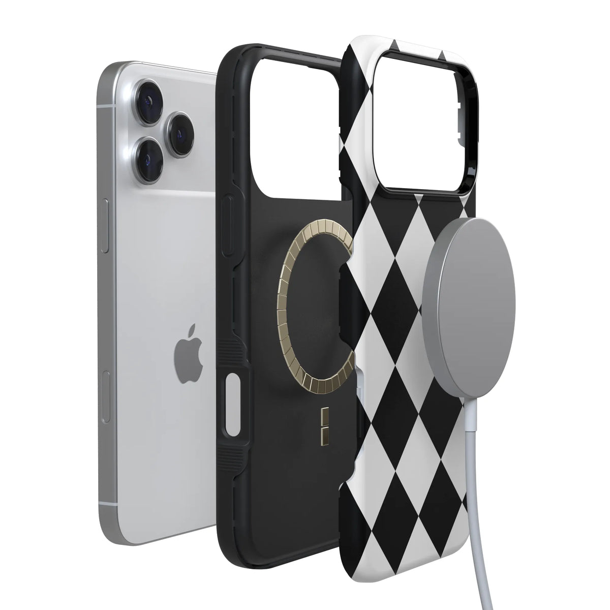Black Checkerboard | High Contrast Design Case