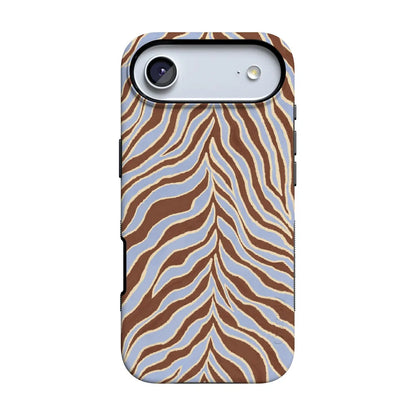 Untamed | Brown & Blue Zebra Case