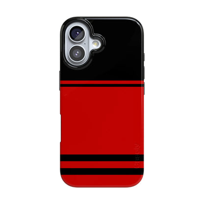 Storm Warning | Black & Red Stripes Case