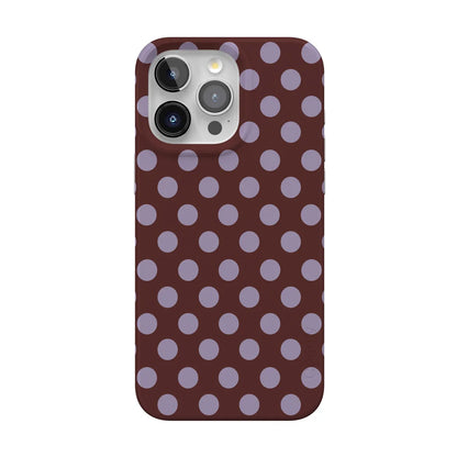 Spotted in SoHo | Burgundy Polka Dot Case