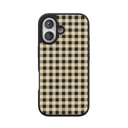 Cedar Lane | Black & Cream Gingham Case