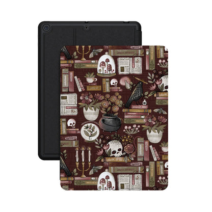 Gothic Noir | Spooky Bookshelf iPad Case
