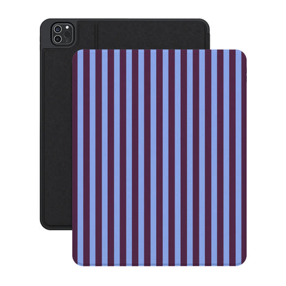 Perfect Stripes | Purple & Blue Stripes iPad Case