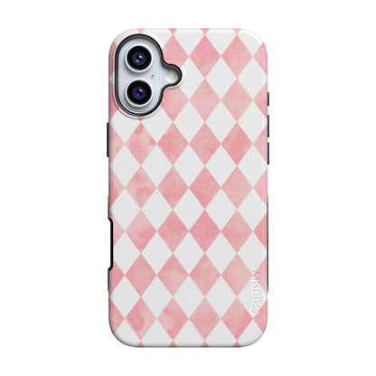 Queen of Diamonds | Pink Watercolor Case