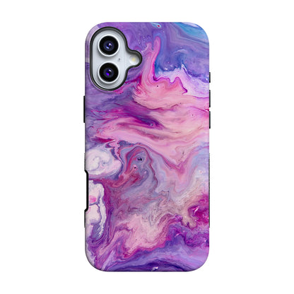 Tie Dying Over You | Purple Marble iPhone Case