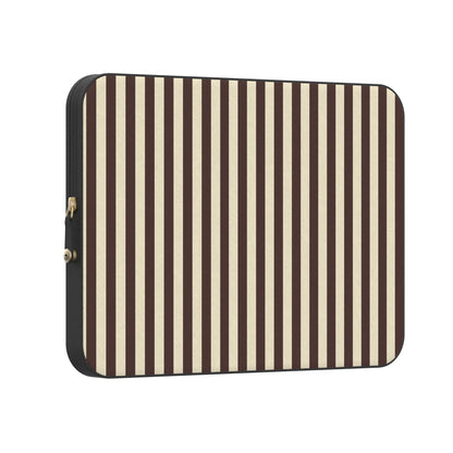 S'more Stripes | Brown Striped Laptop Case