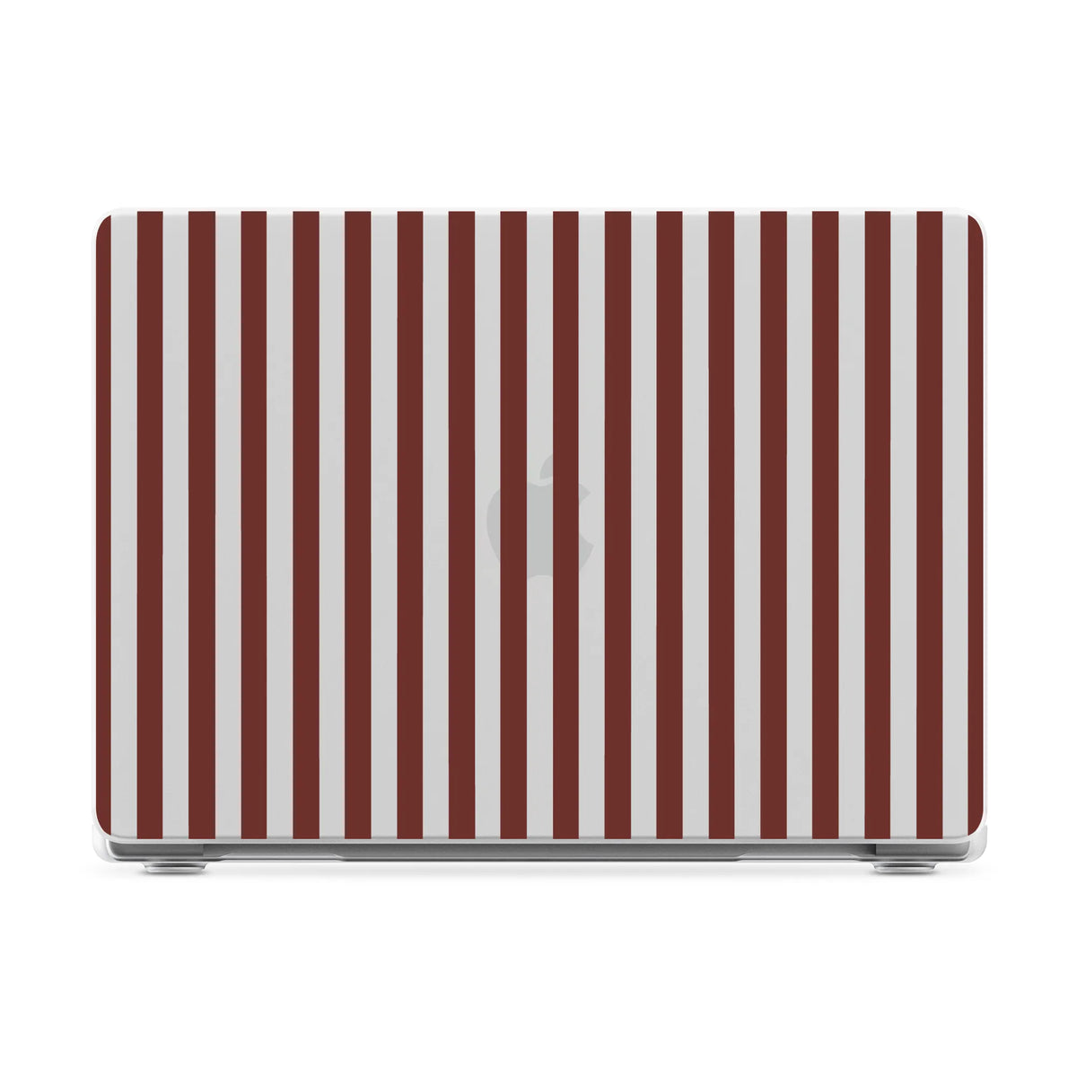 Sunday in Brooklyn | Burgundy Stripes Laptop Shell