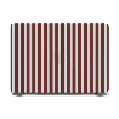 Sunday in Brooklyn | Burgundy Stripes Laptop Shell