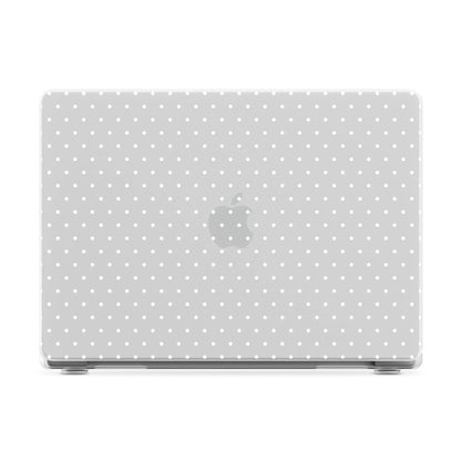 On the Dot | White Polka Dot Laptop Shell