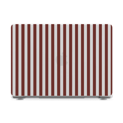 Sunday in Brooklyn | Burgundy Stripes Laptop Shell