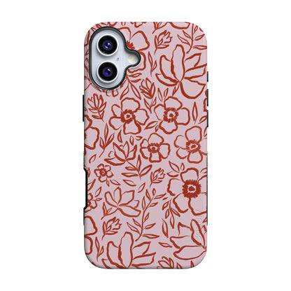 Blush Garden | Floral Doodle Case