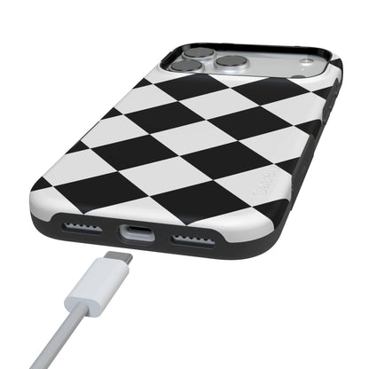 Black Checkerboard | High Contrast Design Case