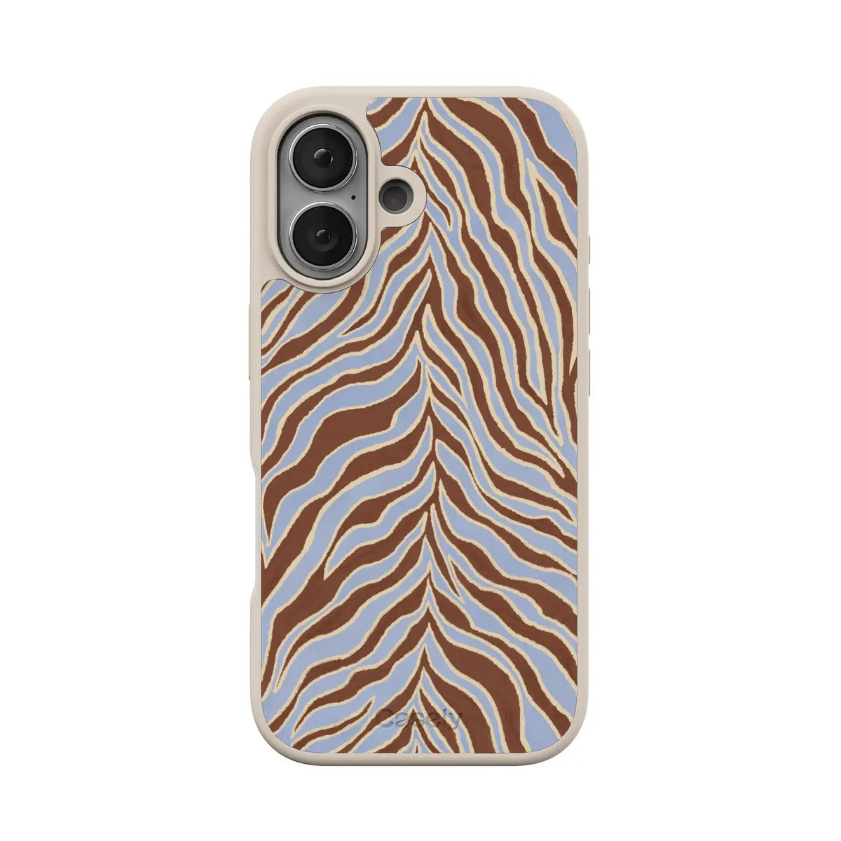 Untamed | Brown & Blue Zebra Case