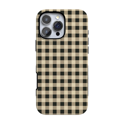 Cedar Lane | Black & Cream Gingham Case