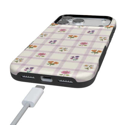 Meadow Check | Floral Gingham Case