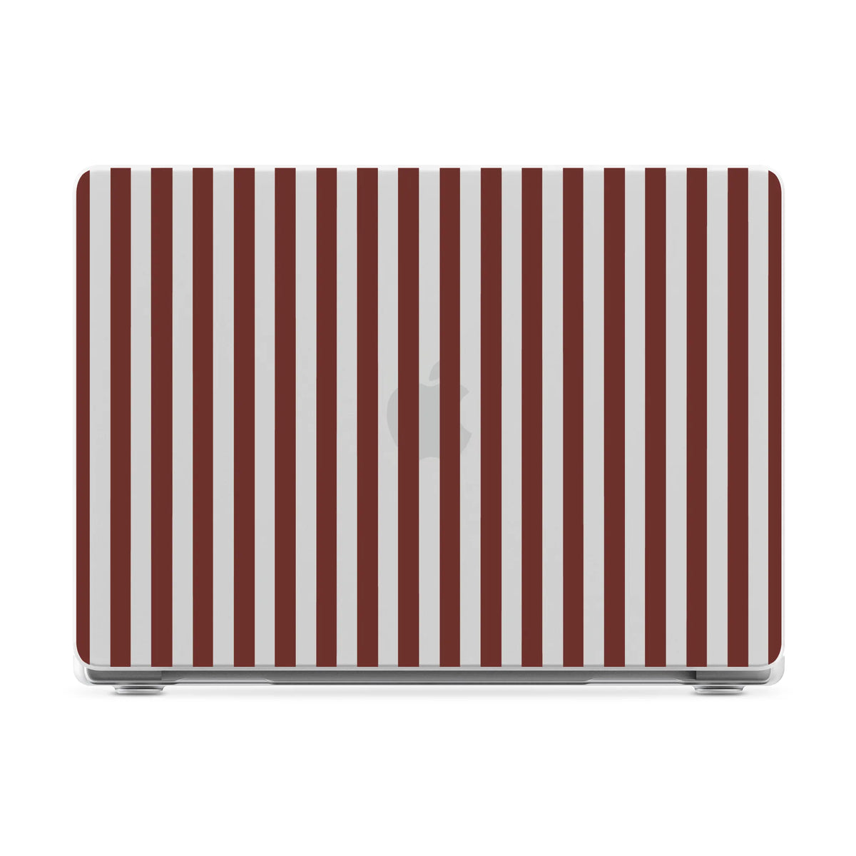 Sunday in Brooklyn | Burgundy Stripes Laptop Shell