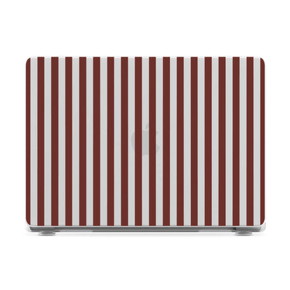 Sunday in Brooklyn | Burgundy Stripes Laptop Shell