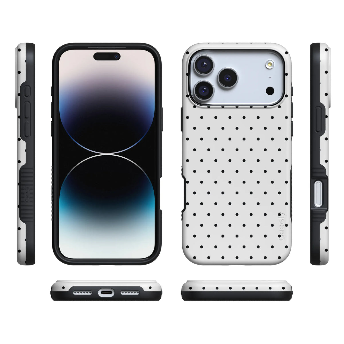 On the Dot | Black Polka Dot Case