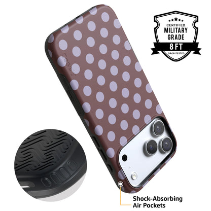 Spotted in SoHo | Burgundy Polka Dot Case