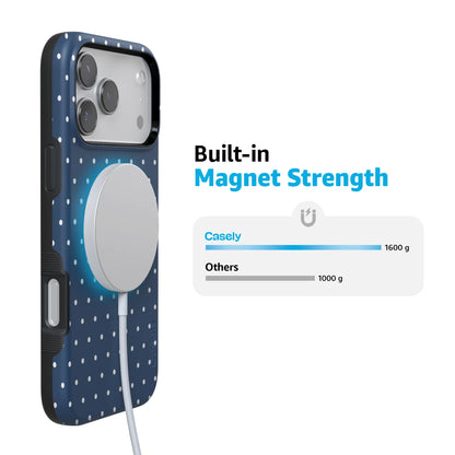 On the Dot | Navy Polka Dot Case