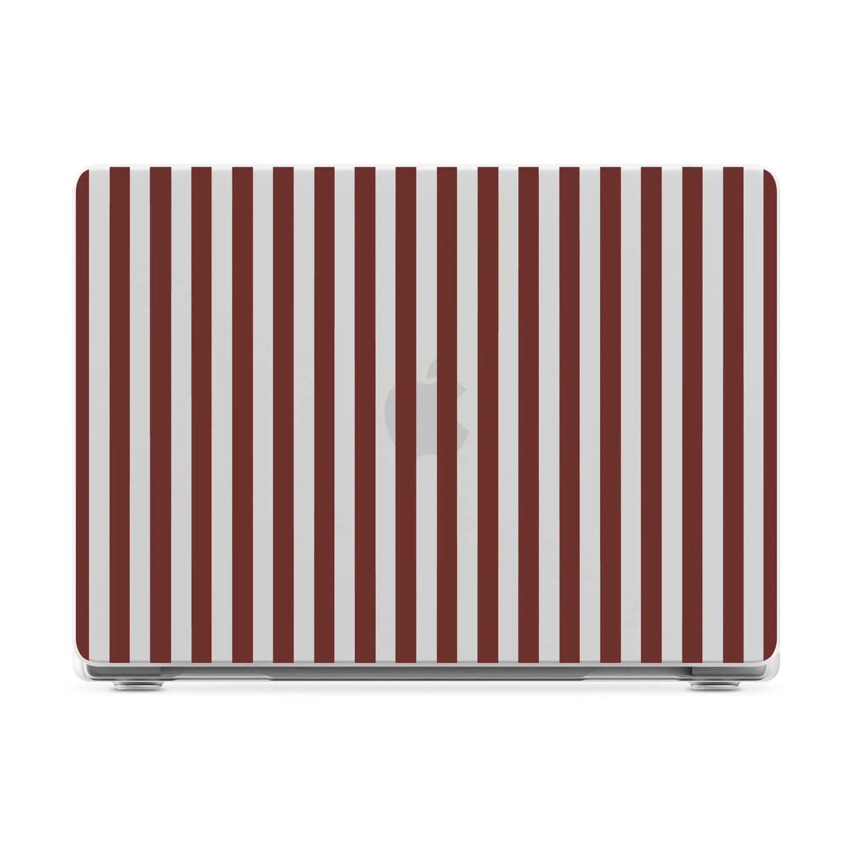 Sunday in Brooklyn | Burgundy Stripes Laptop Shell
